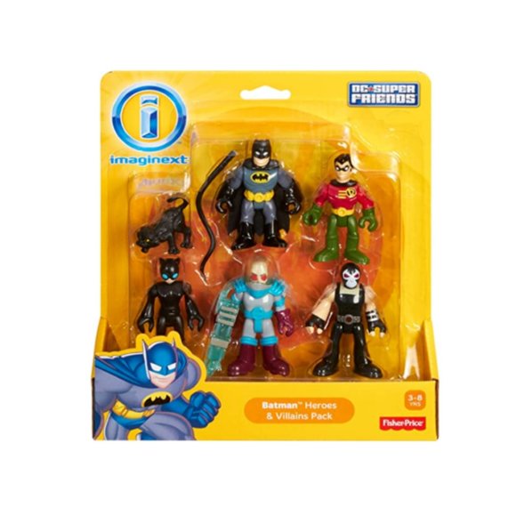 Fisher-Price Imaginext DC Super Friends, Batman Heroes & Villains Pack NEW! - Picture 1 of 2